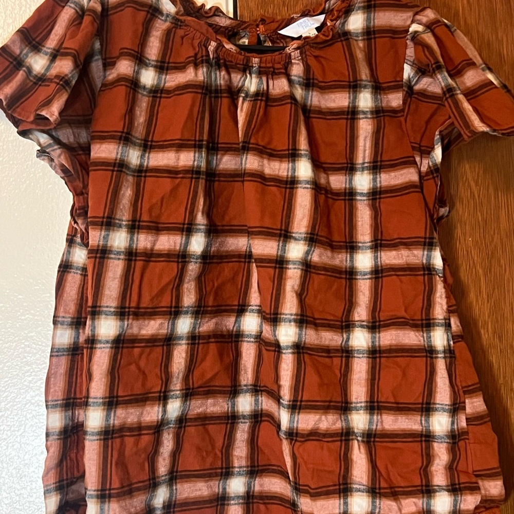 Plaid Shirt Burt Orange